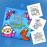 Winter Christmas Coloring Book Bold and Easy