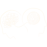 Icône deux têtes psychologie - douleur des maux douceur des maux - Jocelyne Bacquet