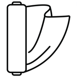a black and white picture of a bookcase