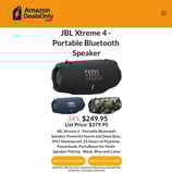 JBL Xtreme 4 - Portable Bluetooth Speaker. Best Deal on amazon.com!