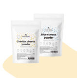 professional kitchen chefs, innovative food condiments, cheddar powder, blue cheese powder
