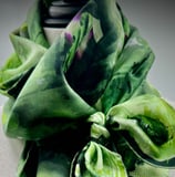 Marino's - accessoires de mode - grand foulard - soie twill - roulotté main - France - Gots - art