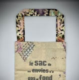 Marino's - sac totebag - coton bio, poche téléphone - motif sashiko - fonctionnel et mode
