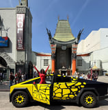 Cybertruck Tour Car Los Angeles Hollywood Sign