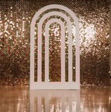 Rainbow arch barckdrop to hire