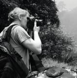 Eigentümer der Kunstgalerie in Überlingen am Bodensee mit exklusiven Seefotografien
