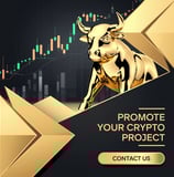 a gold bull with a gold bull on it