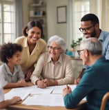 Two people are standing in front of a yellow school bus with the text 'County Career & Technical Center' written on its side. Both individuals are wearing casual clothing and are posed next to the bus shadow on the ground.