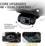 GPS Brushless Motors Foldable Remote Control Drone with Camera 4k HD