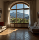 finestra ad arco grande 