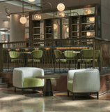 hotel bar im Hilton in Frankfurt