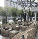 lounge bereich im marriott hotel in frankfurt