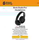 Beats Studio Pro Headphones. Best Deal on amazon.com!