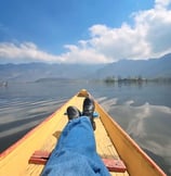 A beautiful Dal Lake of Kashmir, Boat View