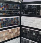 frise et mosaïques salle de bains