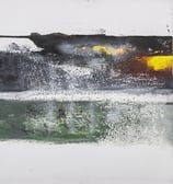 Landscape series/Sunspot above/ 200euro/2024/ 40x40/Acryl painting, mixed media