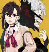 Okarun e Momo Ayase de Dandadan