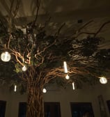 árbol para interiores con luces 