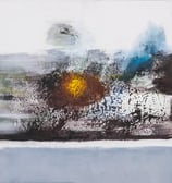 Landscape series/ Sunspot below/200euro/2024/ 40x40/Acryl painting, mixed media 