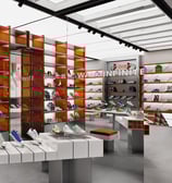 shoe display wall