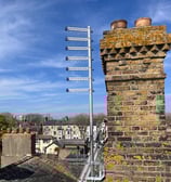 antenna mounted on chimney