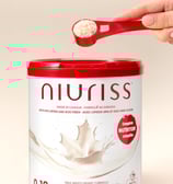 Product shot of Niuriss infant formula.