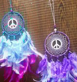 Peace car hanging dreamcatcher