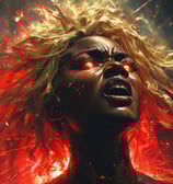 a woman with a superpowers
