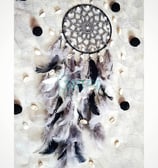 Agamya grey and black dreamcatcher