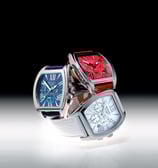 Imagen publicitaria de relojes, mensaje sobre construye tu marca , Basel, Photo by Os Visual, 