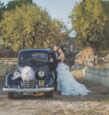 sposi con auto d'epoca a Ragusa
