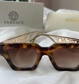 Gafas versace de sol rectangulares carey