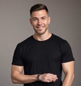 A white T-shirt featuring the iconic red Levi's logo prominently printed across the front.