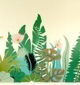fresque murale peinte douanier Rousseau végétal salon Normandie Caen Marie Hardy