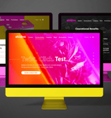 Website pages for digital marketing of science company..