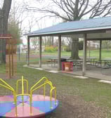 Playground and picnic pavilion at Crescent Hills Park