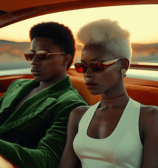 a powerful black couple