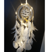 agamya white 3D shells dreamcatcher