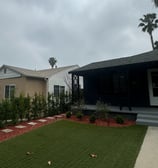 a house with a lawn and a lawn