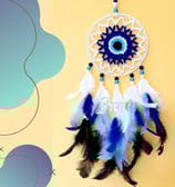 agamya evil eye crochet dreamcatcher