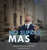 a man in a suit and tie with a no - suprising message