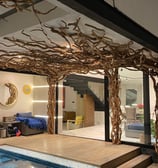 árbol para interiores con piscina 