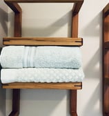 This product is manufactured to order Towel Rack, floating shelf, bath towels, bathroom shelf.