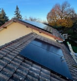 Installation de panneaux photovoltaïques réalisée par la société ALSUN ENERGY