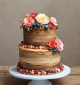 black and brown pastries