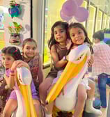 Kids having fun in palyzone
