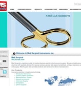 a website page of a Medical Instruments / Surgical Instruments