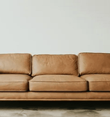 Browm Sectional leather sofa by afsar sofa repair