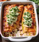 A warmly lit interior of a restaurant featuring a neon sign that reads 'Taquería' and 'MAD MEX'. The decor includes hanging light bulbs, green and white bar stools, a wooden table set with painted plates, and Mexican-themed graphics on the walls. The ambiance suggests a cozy and inviting atmosphere.