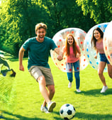 a group of people playing soccer in a fieldMPERBALL IN GREENVILLE